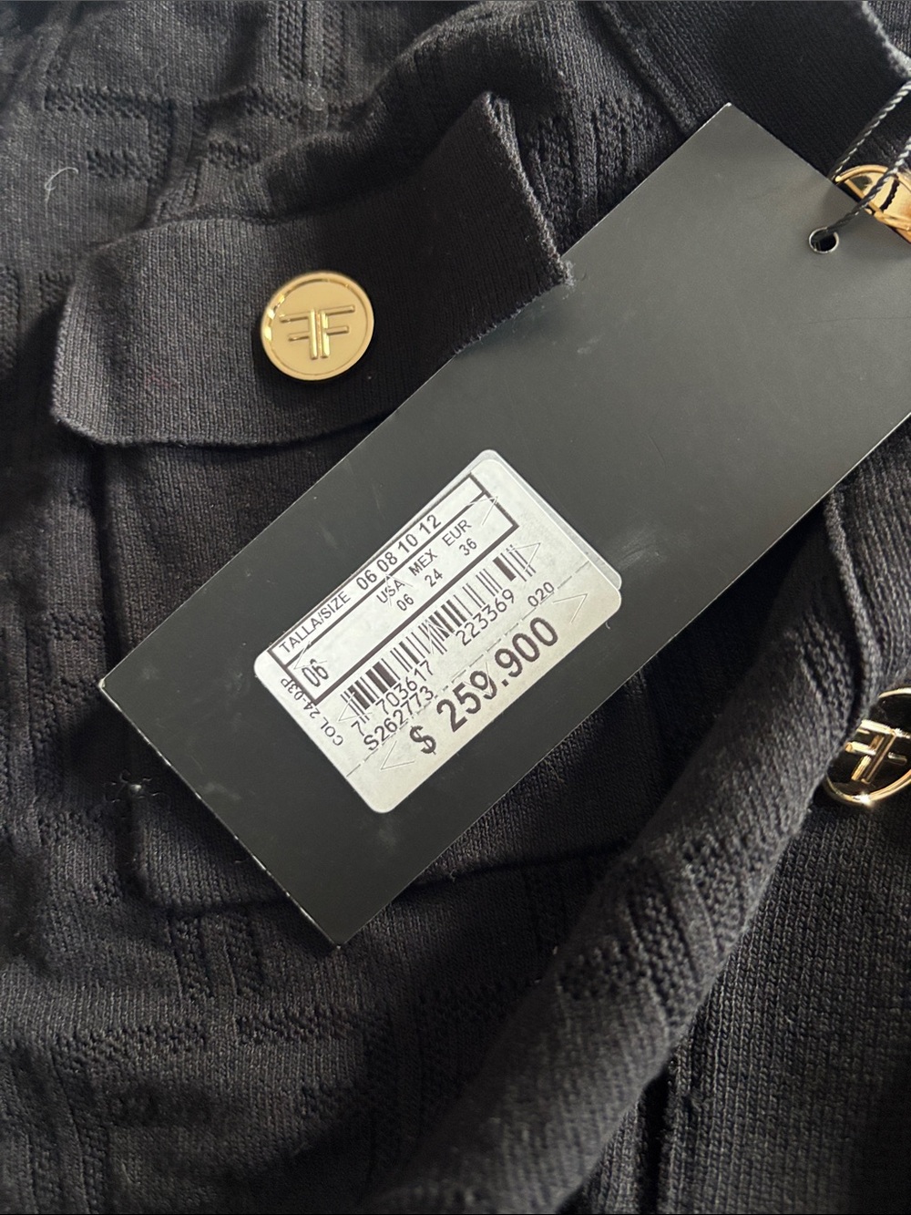 Studio F black crop top sweater - Picture 7 of 10